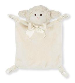 img 4 attached to 🐑 Adorable Bearington Baby Wee Lamby: The Perfect Small Lamb Stuffed Animal Lovey Security Blanket, 8" x 7