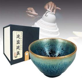 img 4 attached to 💎 Exquisite Handmade Imitation Traditional JianZhan Collectible: A Collector's Dream!