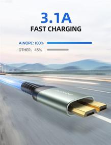 img 1 attached to 🔌 Кабель AINOPE USB 3.0 A Male к Micro B 2-pack - Быстрая зарядка для Note 3 и совместим с камерой WD, жестким диском Seagate и многими другими.