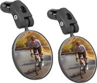 🚲 lx lermx upgraded bike mirrors - two pcs hd glass lens bar end mountain bicycle mirrors for rotatable safe rearview logo