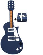 🎸 sunjiang guitar usb flash drive - cool novelty pen drive with music flash drive feature - perfect guitar gifts for men, kids, students - 32gb blue usb 2.0 stick logo
