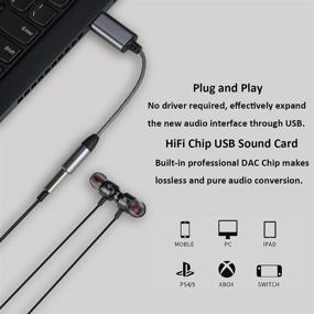 img 3 attached to Black USB Headset with Microphone: Wired Headphones for PC and Laptops with Noise Cancelling, Audio Controls - Ideal for Home Office, Online Meetings