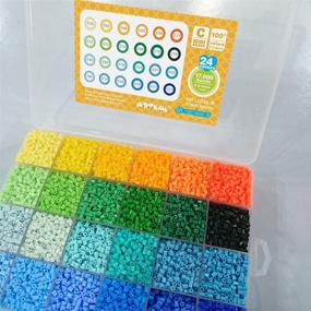 img 3 attached to 🎨 ARTKAL Mini Hard Beads C 2.6mm - 24,000 Fuse Beads Set with 48 Assorted Colors in 2 CC48 Boxes - Ideal for Ages 12 and Above