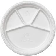 🍽️ namaste 50 party dinner plates - disposable, 12.5 inch platter size, microwave safe, heavy duty logo