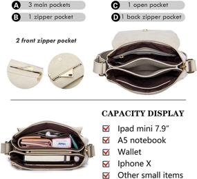 img 2 attached to Roulens Lightweight Compartment Crossbody Shoulder Women's Handbags & Wallets and Crossbody Bags