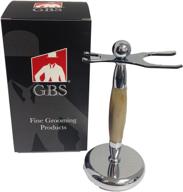 gbs shaving brush razor stand logo