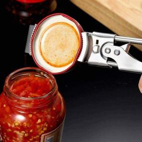 img 1 attached to 🔧 Adjustable Stainless Steel Jar & Bottle Opener - Multifunctional Manual Grip for Jar Lids & Cans - Kitchen Accessories