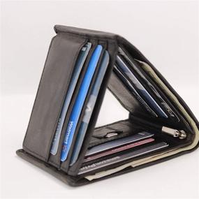 img 1 attached to 💼 Minimalistic Men's Leather Trifold Wallet - Must-have Accessories for Men