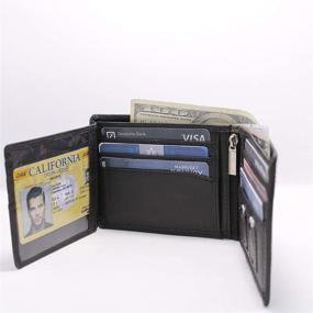 img 3 attached to 💼 Minimalistic Men's Leather Trifold Wallet - Must-have Accessories for Men