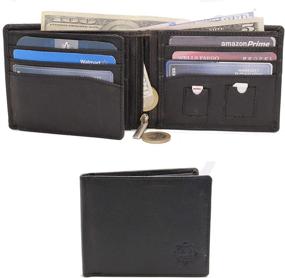 img 4 attached to 💼 Minimalistic Men's Leather Trifold Wallet - Must-have Accessories for Men