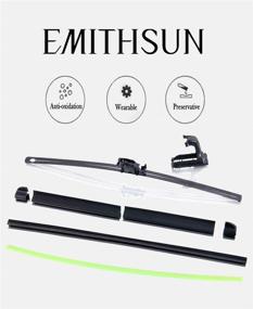 img 3 attached to 🏆 OEM QUALITY EMITHSUN 22" + 22" Premium All-Season Windshield Wiper Blades - Durable, Stable, and Quiet with Extra Rubber Refill (Set of 2)