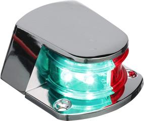img 1 attached to SEO-Optimized: Seachoice 02031 LED Bi-Color Bow Light for Sail or Powerboats under 39 Feet - 1-Mile Visibility with Red and Green Lenses