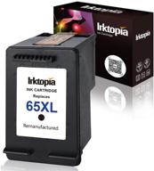 🖨️ inktopia remanufactured hp 65 65xl n9k04an ink cartridges | updated chip | high yield | compatible with hp envy 5055 5052 5058 deskjet 3755 2652 2655 3752 3730 3720 3721 3722 printer | 1 black logo