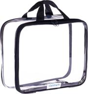 👝 clear cosmetic bag - compact compression packing cubes - spacious travel toiletry bags - transparent make up organizer for women - waterproof pvc clear diaper bag with zipper - versatile waterproof vinyl pencil case logo