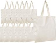 👜 simpli-magic canvas tote bags, 11" x 13", 15 count, natural - convenient and eco-friendly carrying solution логотип