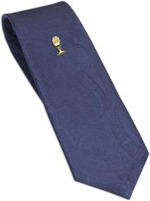 img 3 attached to 📿 Gold-Tone First Communion Tie for Boys with Chalice Tie Pin, 45-inch