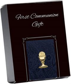 img 2 attached to 📿 Gold-Tone First Communion Tie for Boys with Chalice Tie Pin, 45-inch