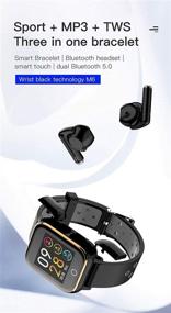 img 2 attached to HiWitech M18: Smart Watch and Bluetooth Earbuds with Sport Rate Monitor, IP67 Waterproof - Perfect Fitness Companion for Android and iOS Phones