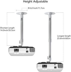 img 2 attached to Universal Extending Ceiling Projector Mount
