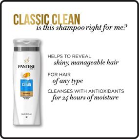 img 2 attached to 🧴 Pantene Pro-V Classic Clean Shampoo Twin Pack - 25.4 fl oz