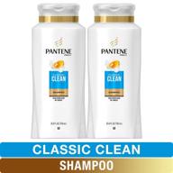 🧴 pantene pro-v classic clean shampoo twin pack - 25.4 fl oz logo