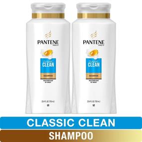 img 4 attached to 🧴 Pantene Pro-V Classic Clean Shampoo Twin Pack - 25.4 fl oz