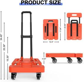 img 3 attached to 🧳 Folding Portable Luggage Shopping - SOLEJAZZ: Enhancing Convenience and Mobility