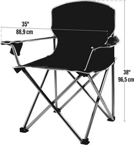 img 1 attached to Quik Chair: Ultimate Comfort and Durability with Extra Large Heavy Duty Folding Camp Chair