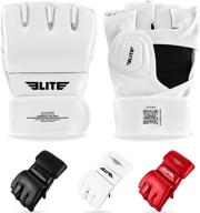 🥊 elite sports mma ufc gloves for men and women - top mixed martial arts sparring training grappling fighting gloves logo