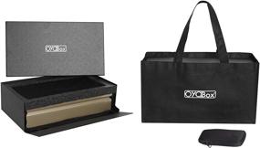 img 1 attached to 🕶️ Stylishly Store and Display your Eyewear Collection with OYOBox Black Luxury Organizer