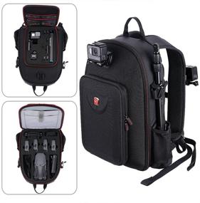 img 4 attached to 🎒 Smatree Mavic Pro Backpack Compatible with DJI Mavic Platinum, DJI Mavic Pro Fly More Combo, GoPro Hero 2018, Hero 9, 8, 7, 6, 5, 4, 3+ - Not Suitable for Mavic 2 Pro or Mavic 2 Zoom