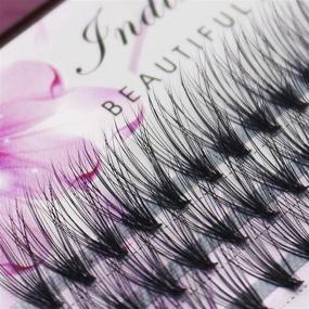 img 3 attached to 👁️ Scala Grafting False Eyelashes: Silky Soft 6D Wave 60pcs 0.07 C Curl 16mm Individual Eyelashes Extension for Glamorous Eyes