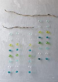 img 2 attached to Hand Blown Bubble Glass Garland with Blues & Greens by Creative Co-Op