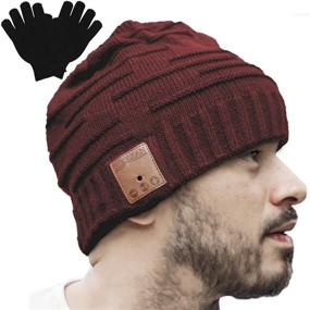img 4 attached to 🎧 Upgrade Your Winter Music Experience with Unisex Knit Bluetooth Beanie Hat – Perfect Christmas Tech Gag Gift for Boyfriend/Him/Men/Teen Boys/Stocking Stuffers, Ideal for Friend's Birthday!