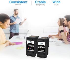 img 1 attached to 🖨️ LxTek Remanufactured Ink Cartridge Replacement for Canon 240XL PG-240XL 240 241XL CL-241XL 241 (Black, Tri-Color, 2 Pack) - Compatible with PIXMA MG3620 TS5120 MX472 MG3220 MG2120 MX512 MX532 MG3520 MG3222