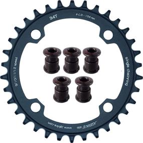 img 3 attached to 🚴 JGbike Elite Round Oval Chainring 104mm BCD - Narrow Wide Single Chainring for 8-12 Speed MTB XC Trail e-Bike Fat Bike Mountain Bike Bicycle