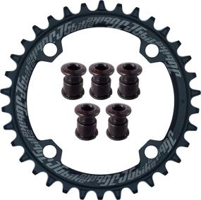 img 4 attached to 🚴 JGbike Elite Round Oval Chainring 104mm BCD - Narrow Wide Single Chainring for 8-12 Speed MTB XC Trail e-Bike Fat Bike Mountain Bike Bicycle