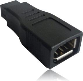 img 1 attached to 🔌Tgom FireWire-адаптер 400 to 800 Black: высокопроизводительное решение для подключения