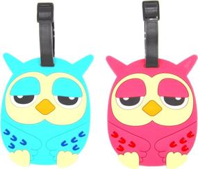 img 4 attached to CellDesigns Cartoon Luggage Adjustable Strap Travel Accessories in Luggage Tags & Handle Wraps