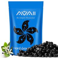 🔥 coarse hair specific hard wax beads - avaii hair removal black wax beads, ideal for bikini, back, chest, underarms waxing, cologne wax beads for women & men, 1lb/453g logo