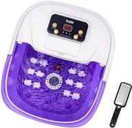 🛀 ultimate home spa experience: tesinll foot spa bath massager with heat, bubbles, 20 massage rollers, pumice stone, colossal foot rasp, and digital temperature control logo