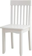 🪑 white kidkraft avalon wooden classic back desk chair for children, ideal gift for ages 5-10 - enhanced seo логотип