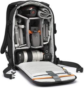 img 1 attached to 🎒 Рюкзак для камеры Lowepro Flipside BP 300 AW III для беззеркальных и зеркальных камер - черный - доступ сзади и сбоку - регулируемые перегородки - подходит для Sony α7 - LP37350-PWW