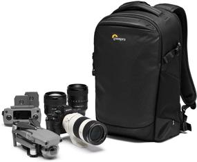 img 4 attached to 🎒 Рюкзак для камеры Lowepro Flipside BP 300 AW III для беззеркальных и зеркальных камер - черный - доступ сзади и сбоку - регулируемые перегородки - подходит для Sony α7 - LP37350-PWW