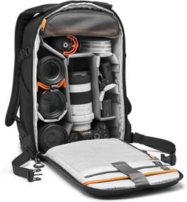 img 2 attached to 🎒 Рюкзак для камеры Lowepro Flipside BP 300 AW III для беззеркальных и зеркальных камер - черный - доступ сзади и сбоку - регулируемые перегородки - подходит для Sony α7 - LP37350-PWW