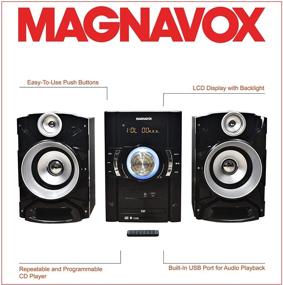 img 3 attached to 🔊 Enhance Your Audio Experience with the Magnavox MM440 CD Shelf System: Bluetooth, LED Display, and Remote Control Included