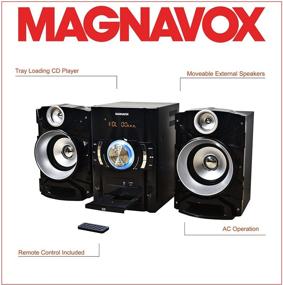 img 2 attached to 🔊 Усилите свой звуковой опыт с помощью системы Magnavox MM440 CD: Bluetooth, LED-дисплей и пульт дистанционного управления включены.