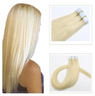 hair extensions platinum seamless straight logo