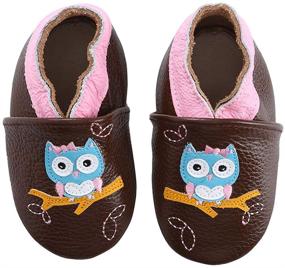 img 4 attached to 👶 Soft Leather Baby Moccasins: Perfect First Walker Shoes for Toddlers