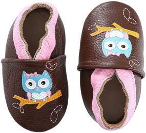 img 1 attached to 👶 Soft Leather Baby Moccasins: Perfect First Walker Shoes for Toddlers